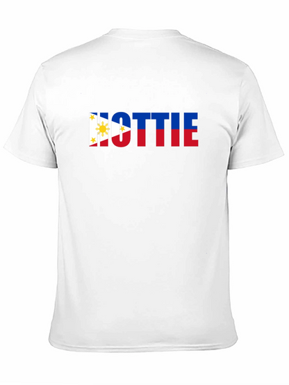 Hottie Philippine Flag Tee - Black Crew Neck