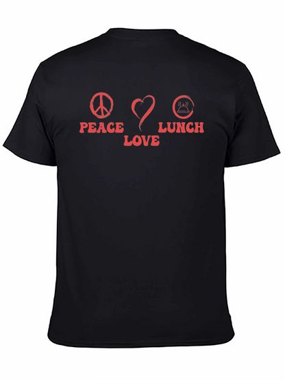 Peace Love Lunch Graphic T-Shirt