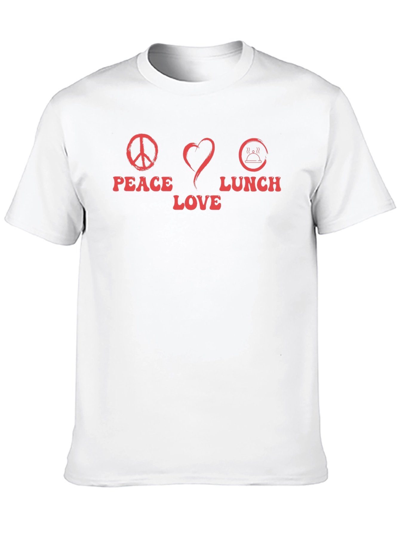 Peace Love Lunch Graphic T-Shirt