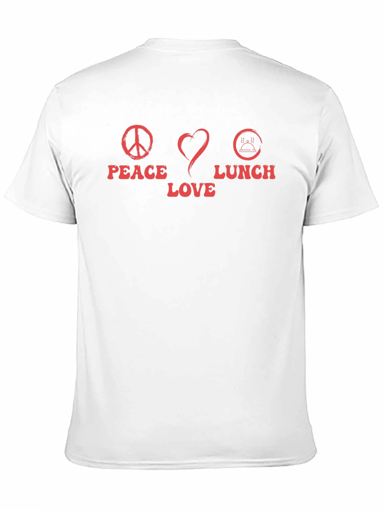 Peace Love Lunch Graphic T-Shirt