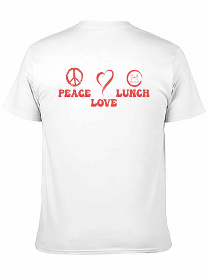 Peace Love Lunch Graphic T-Shirt