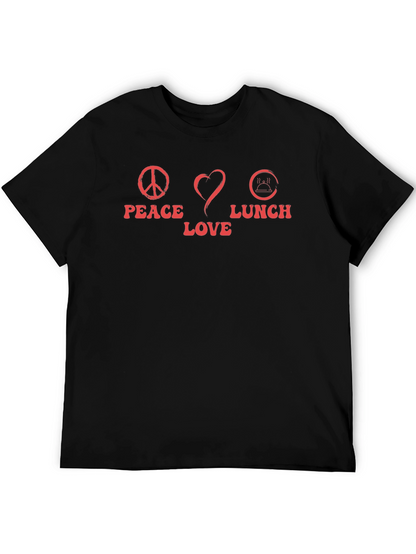 Peace Love Lunch Graphic T-Shirt