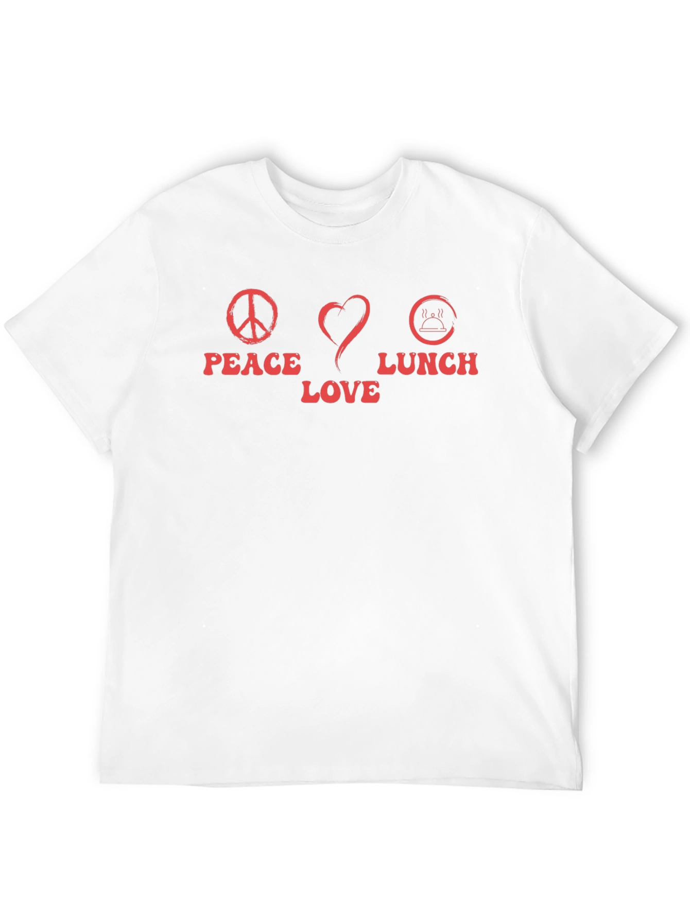 Peace Love Lunch Graphic T-Shirt