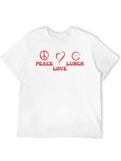 Peace Love Lunch Graphic T-Shirt