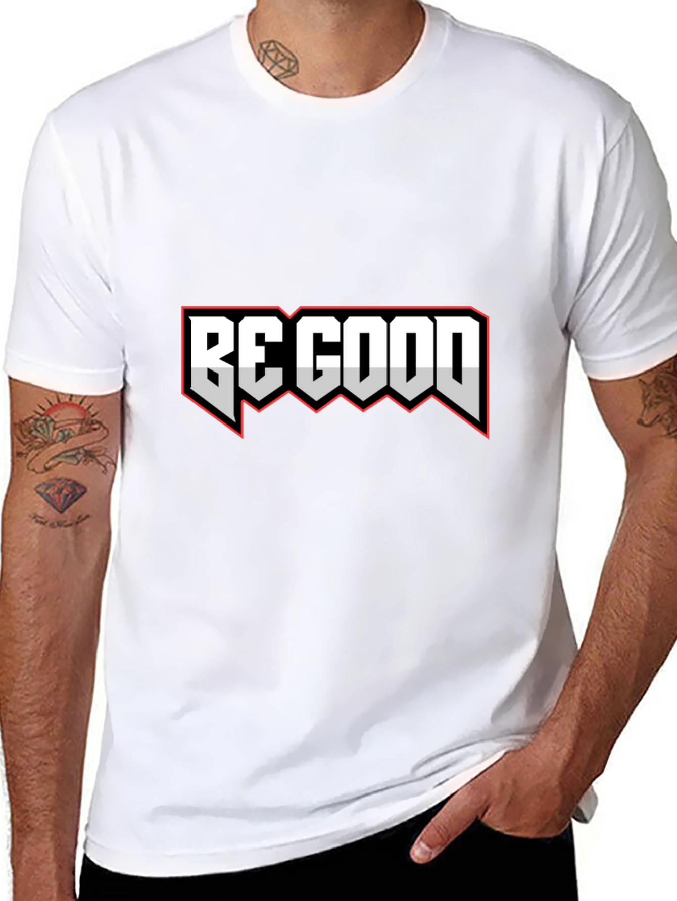 Be Good Graphic Tee - Stylish Black T-Shirt