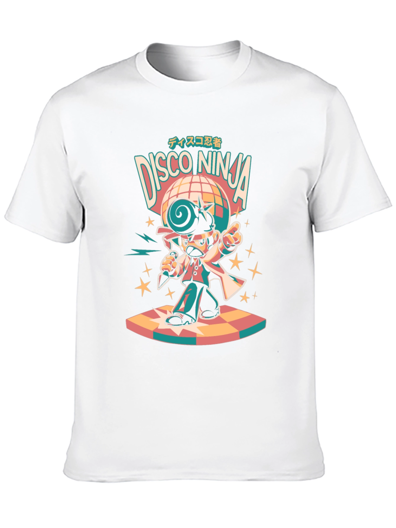 Disco Ninja Graphic T-Shirt - Retro Style