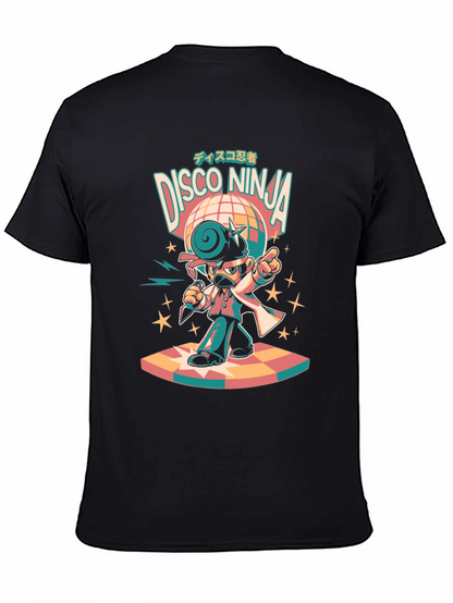 Disco Ninja Graphic T-Shirt - Retro Style