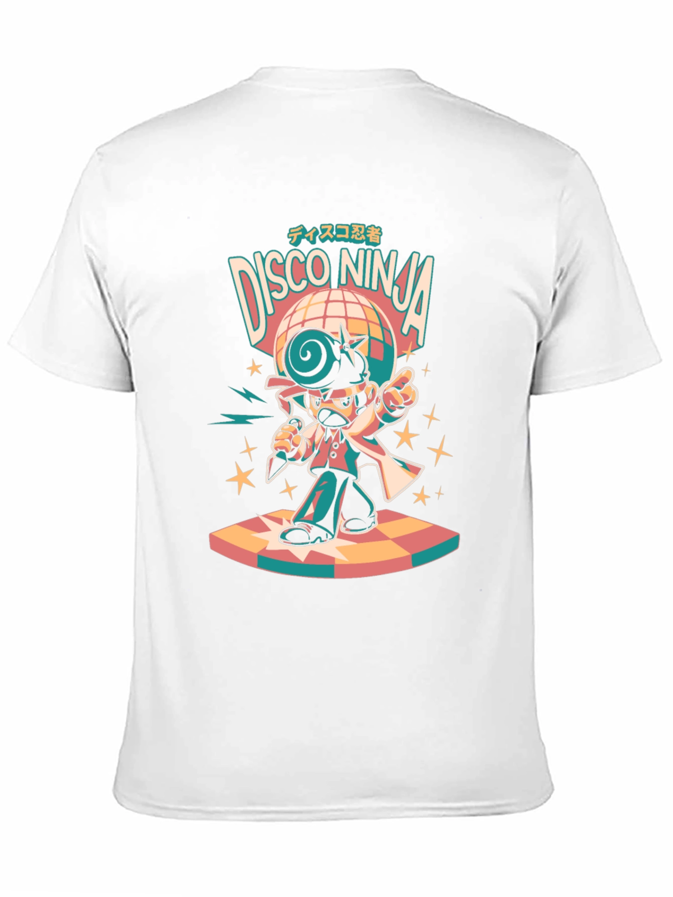 Disco Ninja Graphic T-Shirt - Retro Style