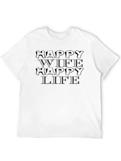 Happy Wife Happy Life Graphic Tee