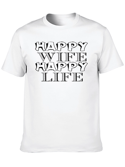 Happy Wife Happy Life Graphic Tee
