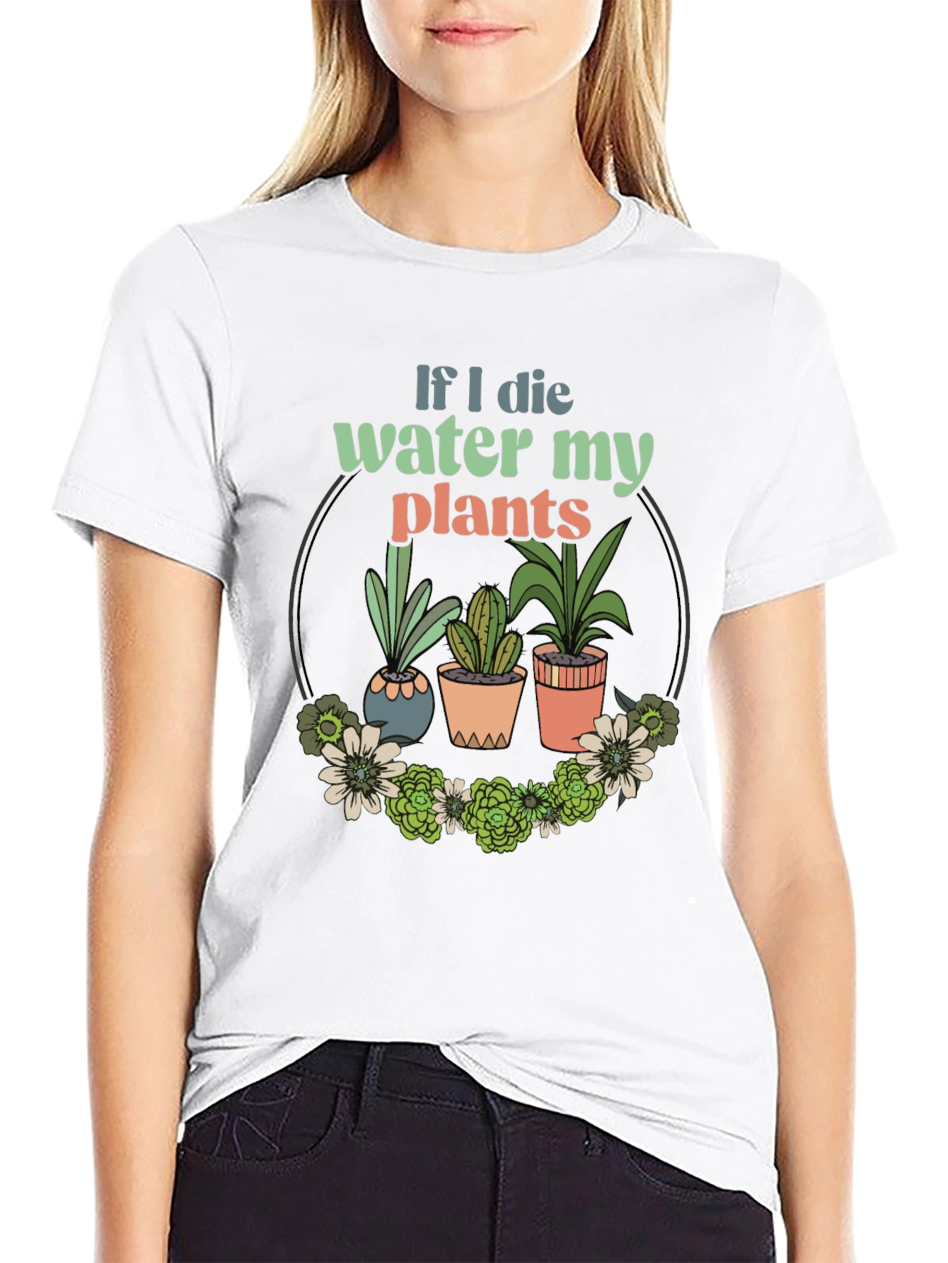 Water My Plants Graphic T-Shirt - Gardener Gift