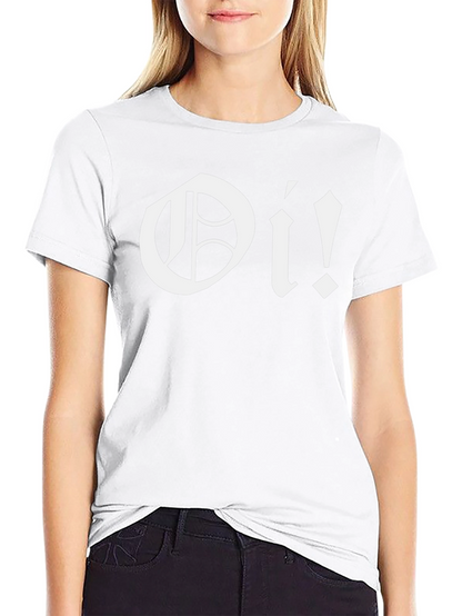 Oi! Black Graphic Tee - Punk Style