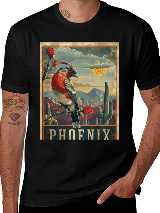 Phoenix Arizona Bird Graphic T-Shirt
