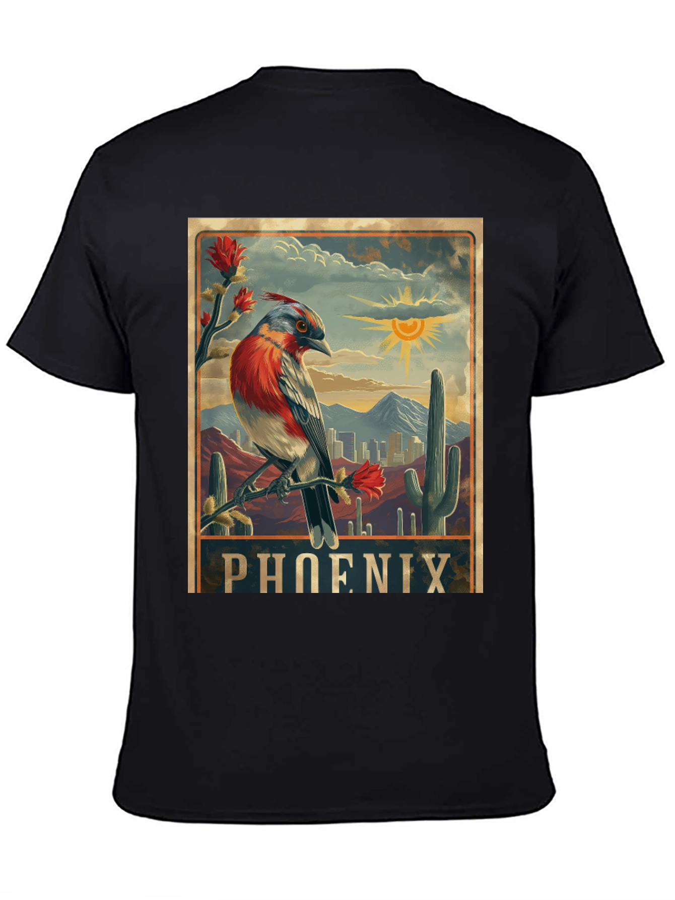 Phoenix Arizona Bird Graphic T-Shirt