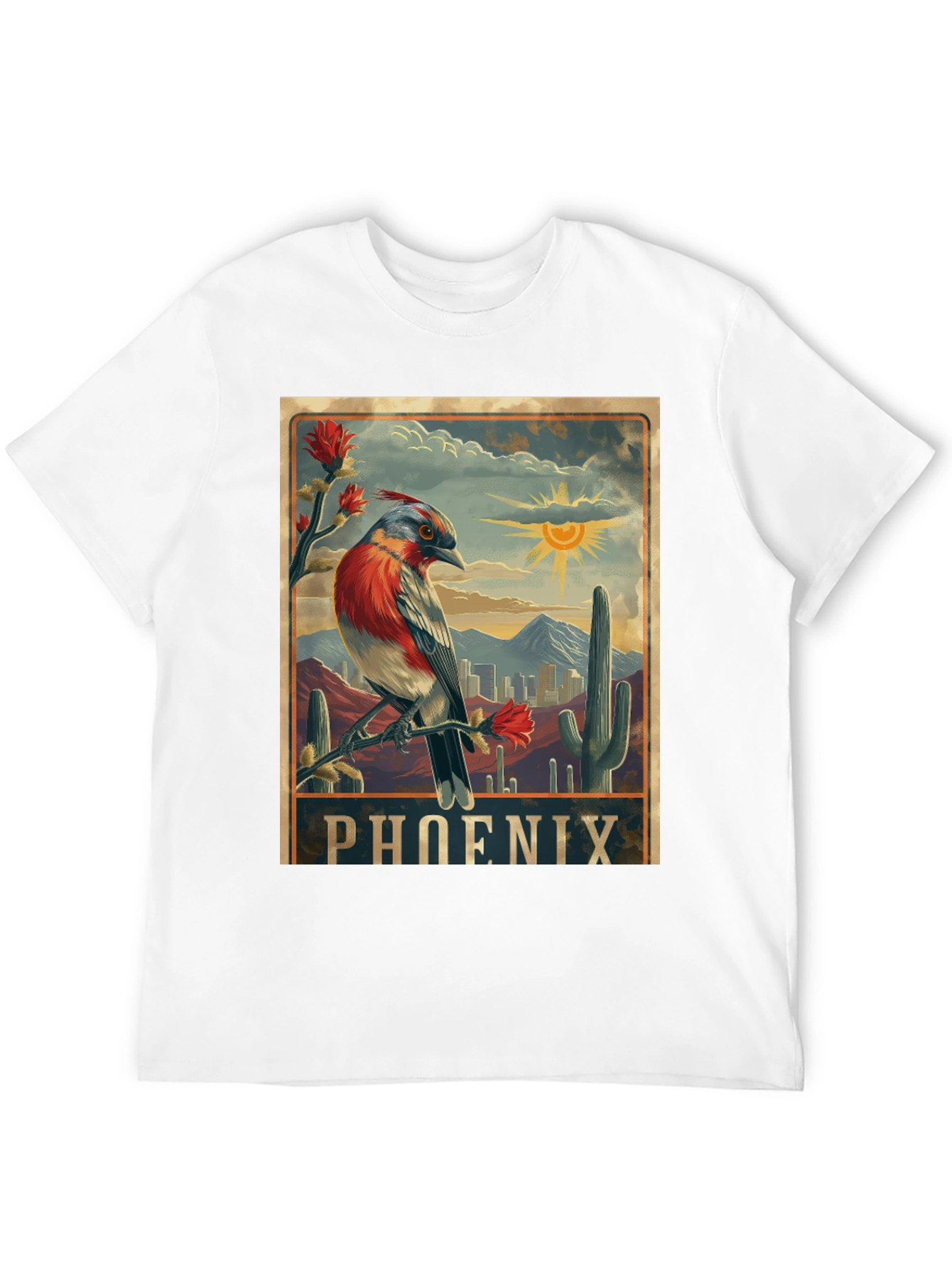 Phoenix Arizona Bird Graphic T-Shirt