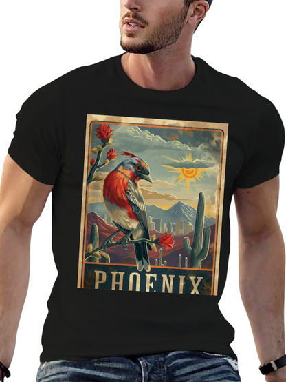 Phoenix Arizona Bird Graphic T-Shirt