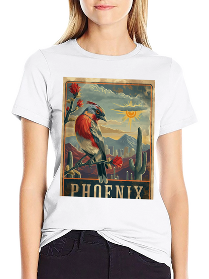 Phoenix Arizona Bird Graphic T-Shirt