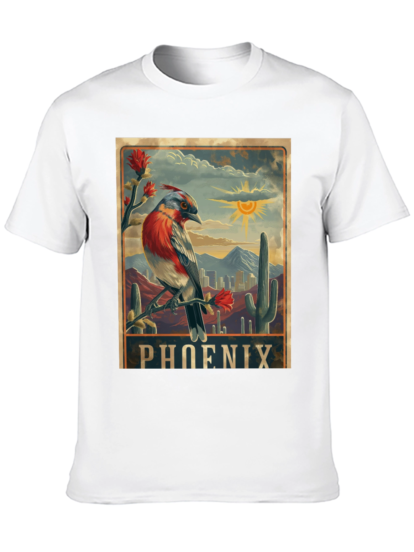 Phoenix Arizona Bird Graphic T-Shirt