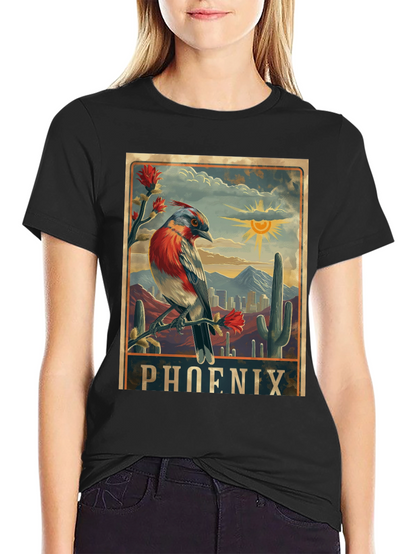 Phoenix Arizona Bird Graphic T-Shirt