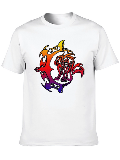 Fiery Beast Graphic T-Shirt - Bold Style
