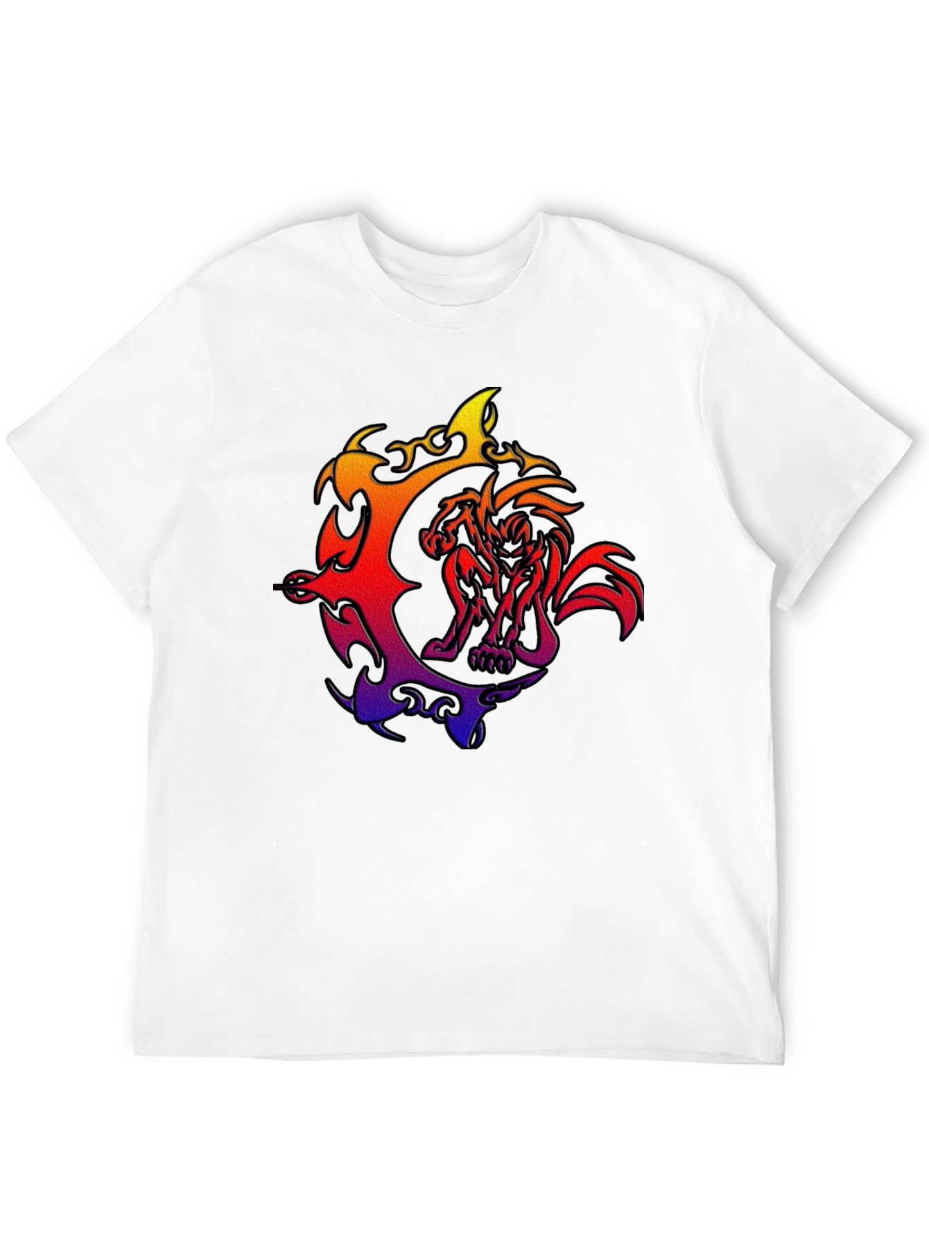 Fiery Beast Graphic T-Shirt - Bold Style