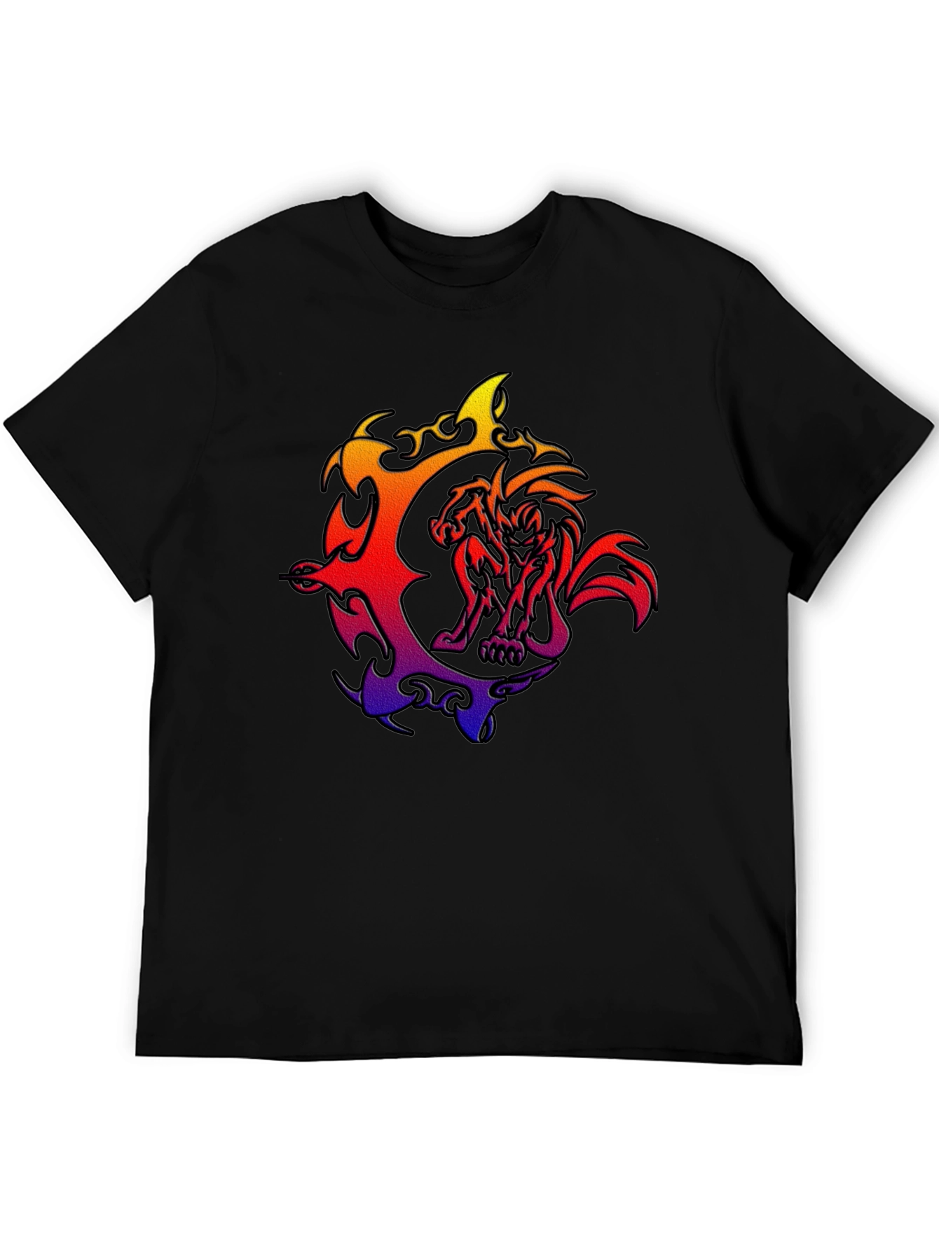 Fiery Beast Graphic T-Shirt - Bold Style