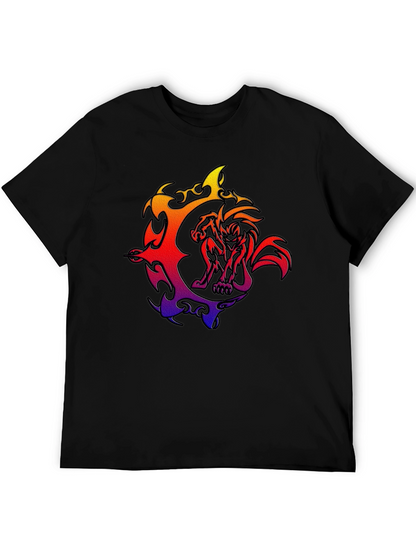Fiery Beast Graphic T-Shirt - Bold Style