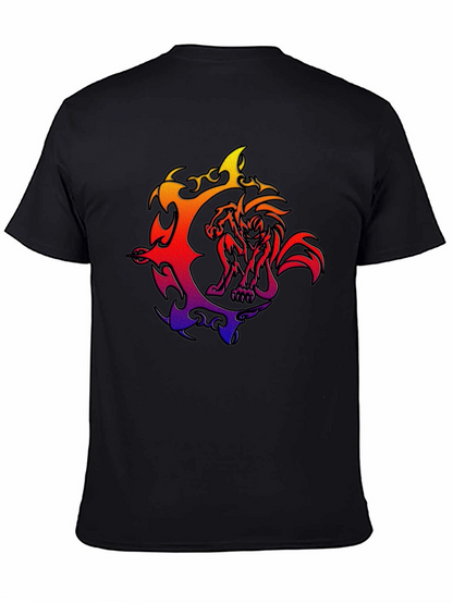 Fiery Beast Graphic T-Shirt - Bold Style