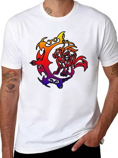 Fiery Beast Graphic T-Shirt - Bold Style