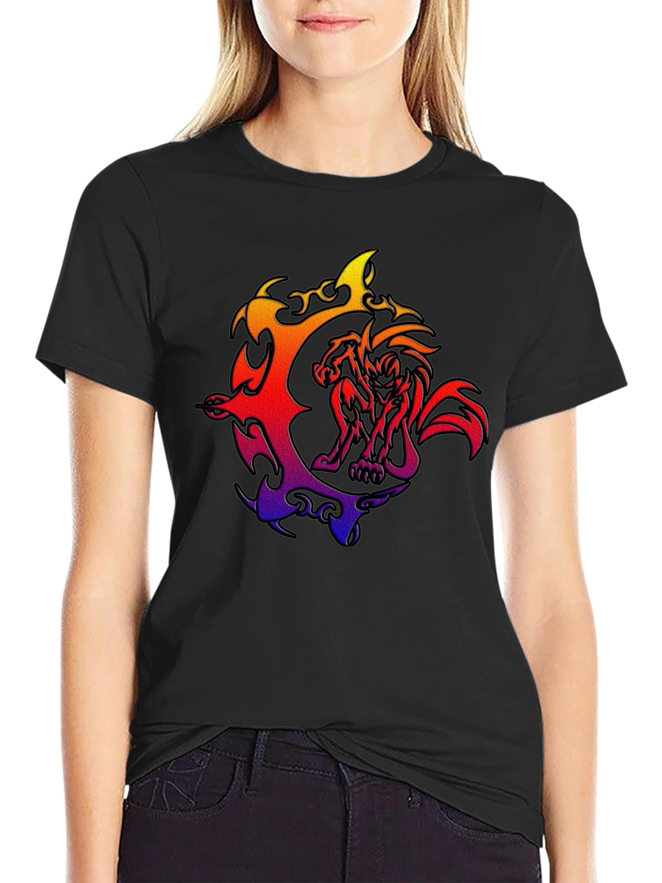 Fiery Beast Graphic T-Shirt - Bold Style