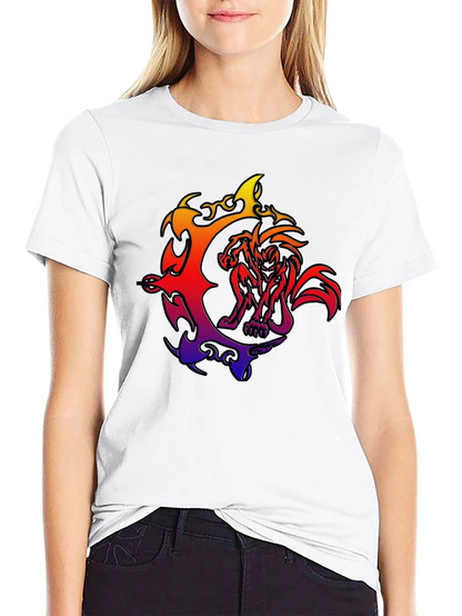 Fiery Beast Graphic T-Shirt - Bold Style