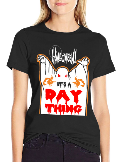 Halloween Ghost Graphic Tee - Its a Day Thing!