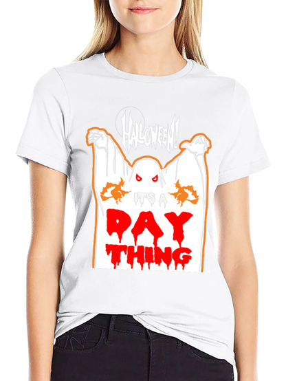 Halloween Ghost Graphic Tee - Its a Day Thing!