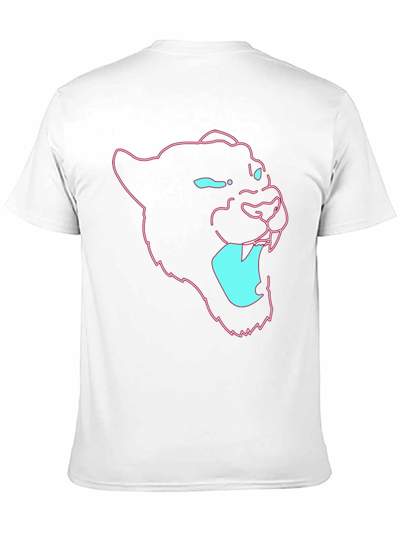 Neon Panther Graphic Tee - Mens Black T-Shirt