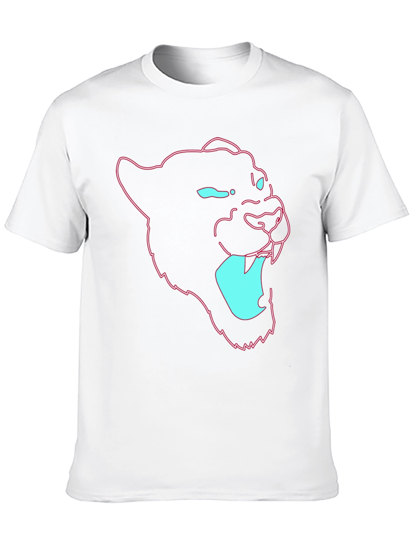 Neon Panther Graphic Tee - Mens Black T-Shirt