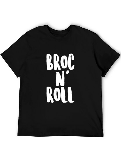 Broc N Roll Graphic Tee - Trendy Slogan T-Shirt
