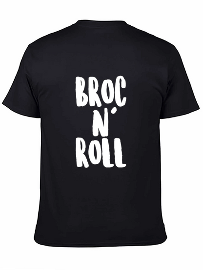 Broc N Roll Graphic Tee - Trendy Slogan T-Shirt