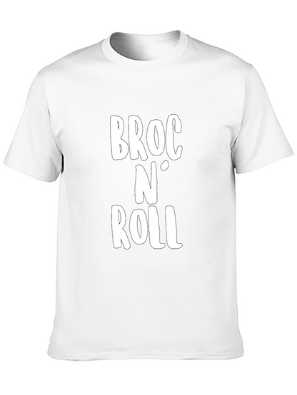 Broc N Roll Graphic Tee - Trendy Slogan T-Shirt
