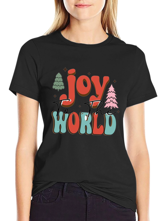 Joy to the World Retro Christmas Tee