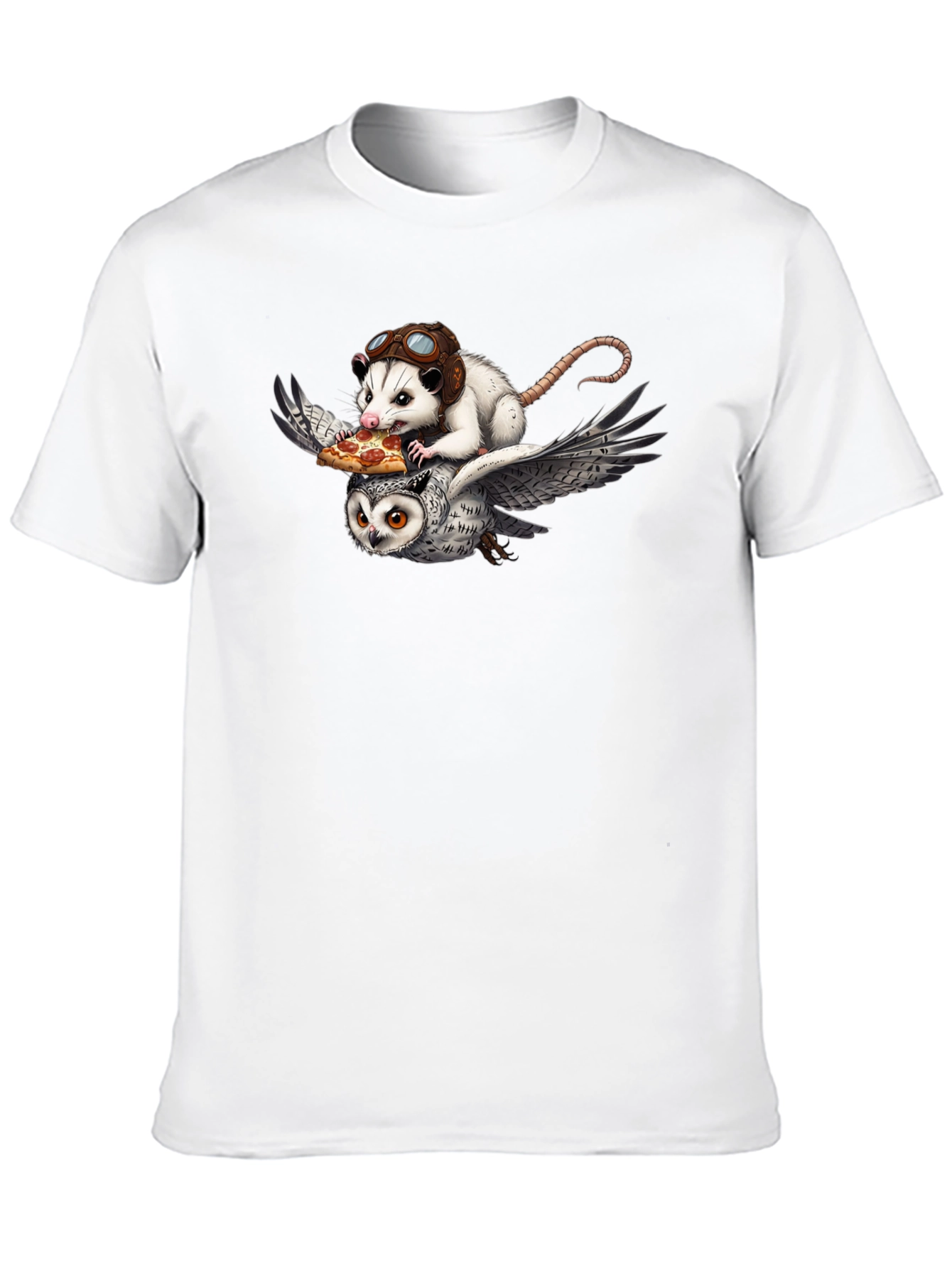 Opossum & Owl Pizza Flight T-Shirt