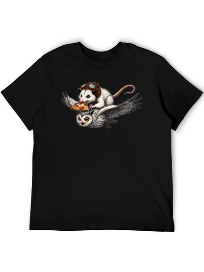 Opossum & Owl Pizza Flight T-Shirt