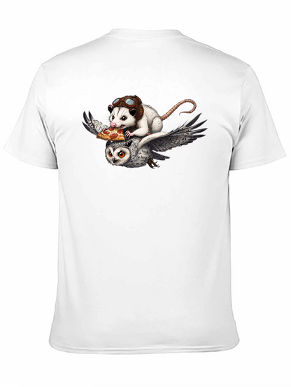 Opossum & Owl Pizza Flight T-Shirt