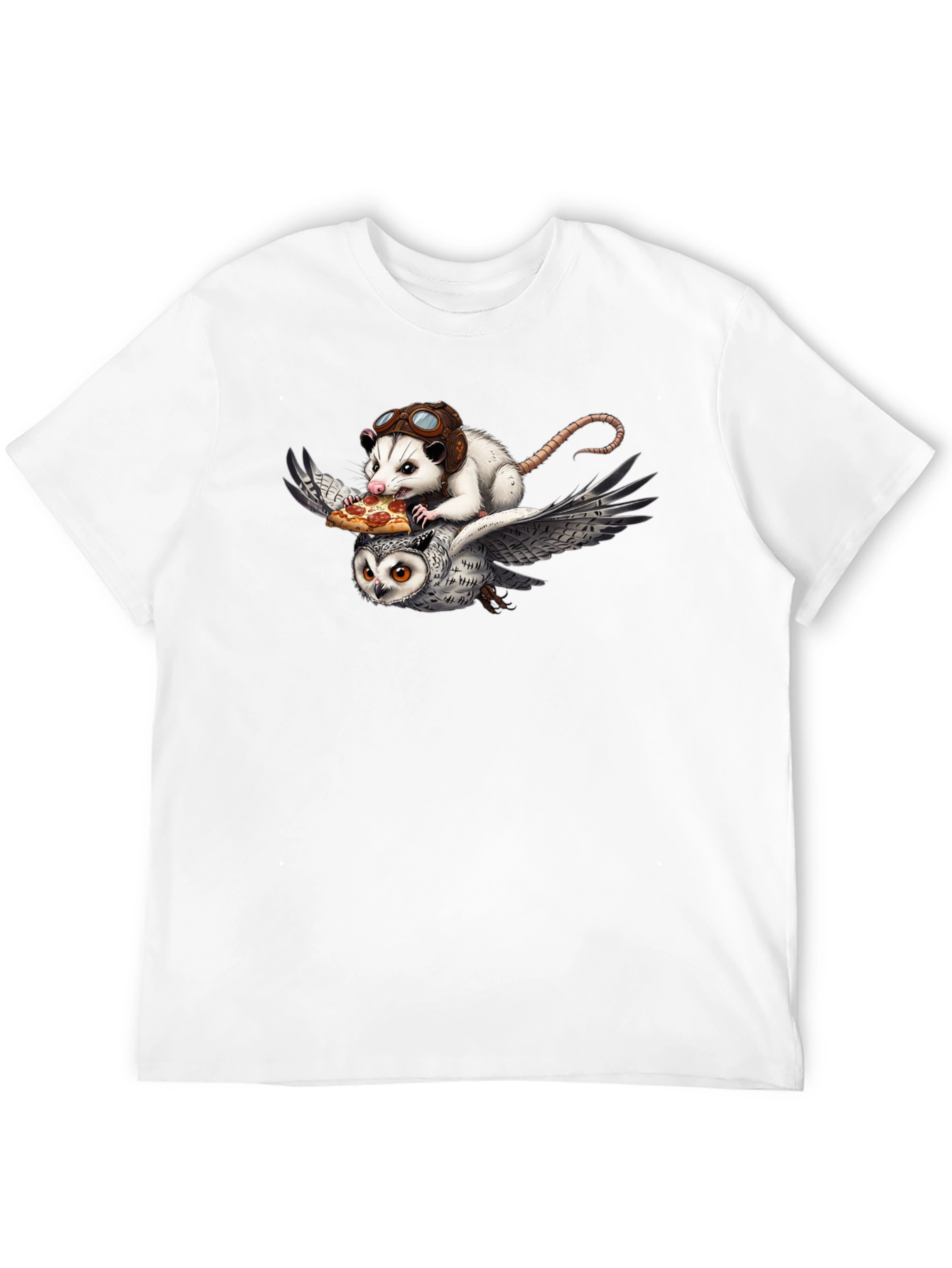 Opossum & Owl Pizza Flight T-Shirt