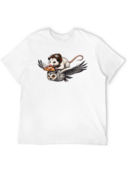 Opossum & Owl Pizza Flight T-Shirt