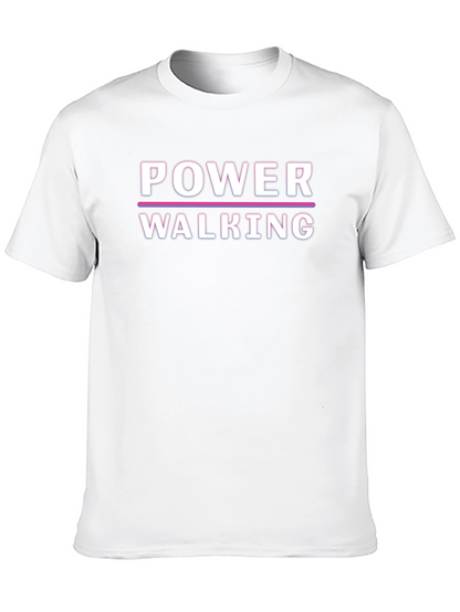 Power Walking Graphic Tee - Black Unisex T-Shirt