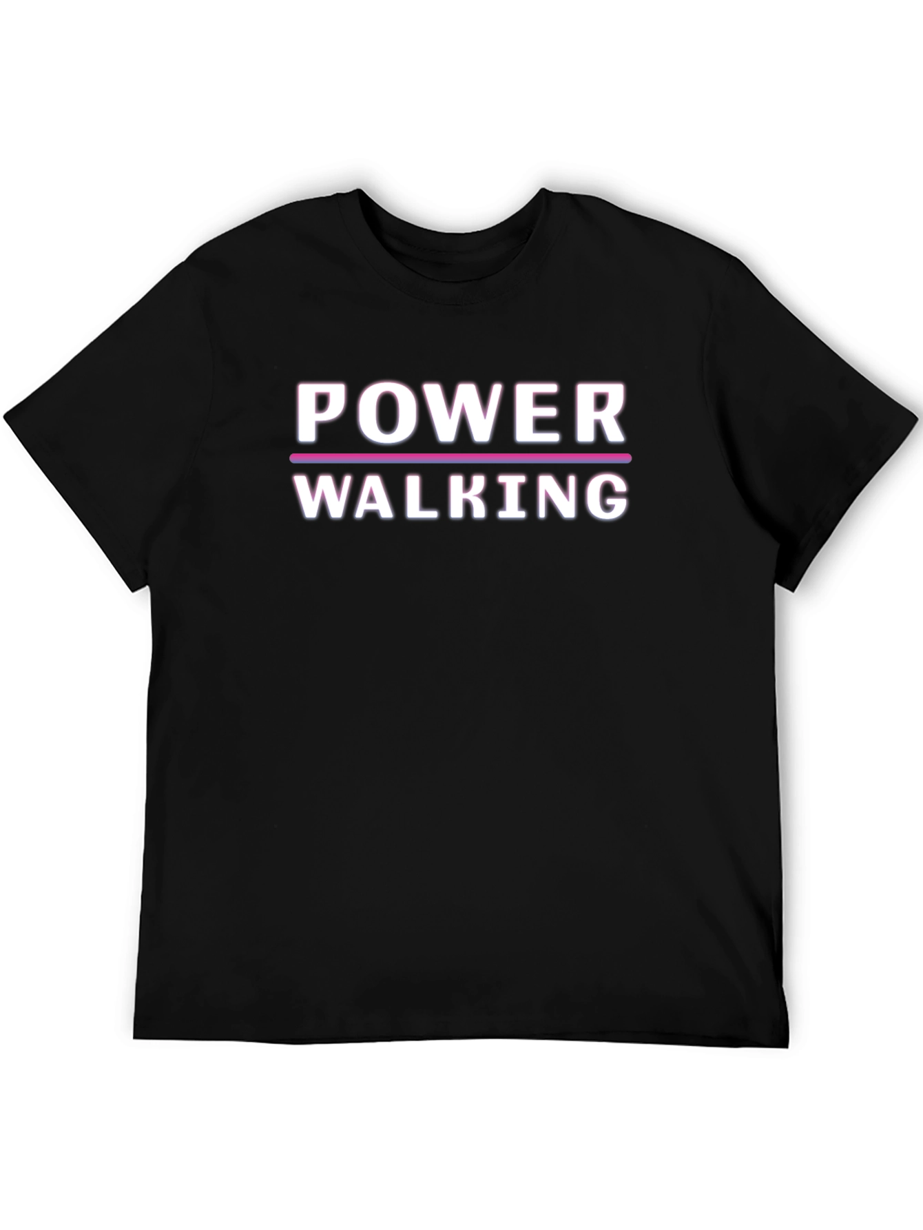 Power Walking Graphic Tee - Black Unisex T-Shirt
