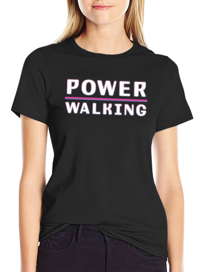 Power Walking Graphic Tee - Black Unisex T-Shirt