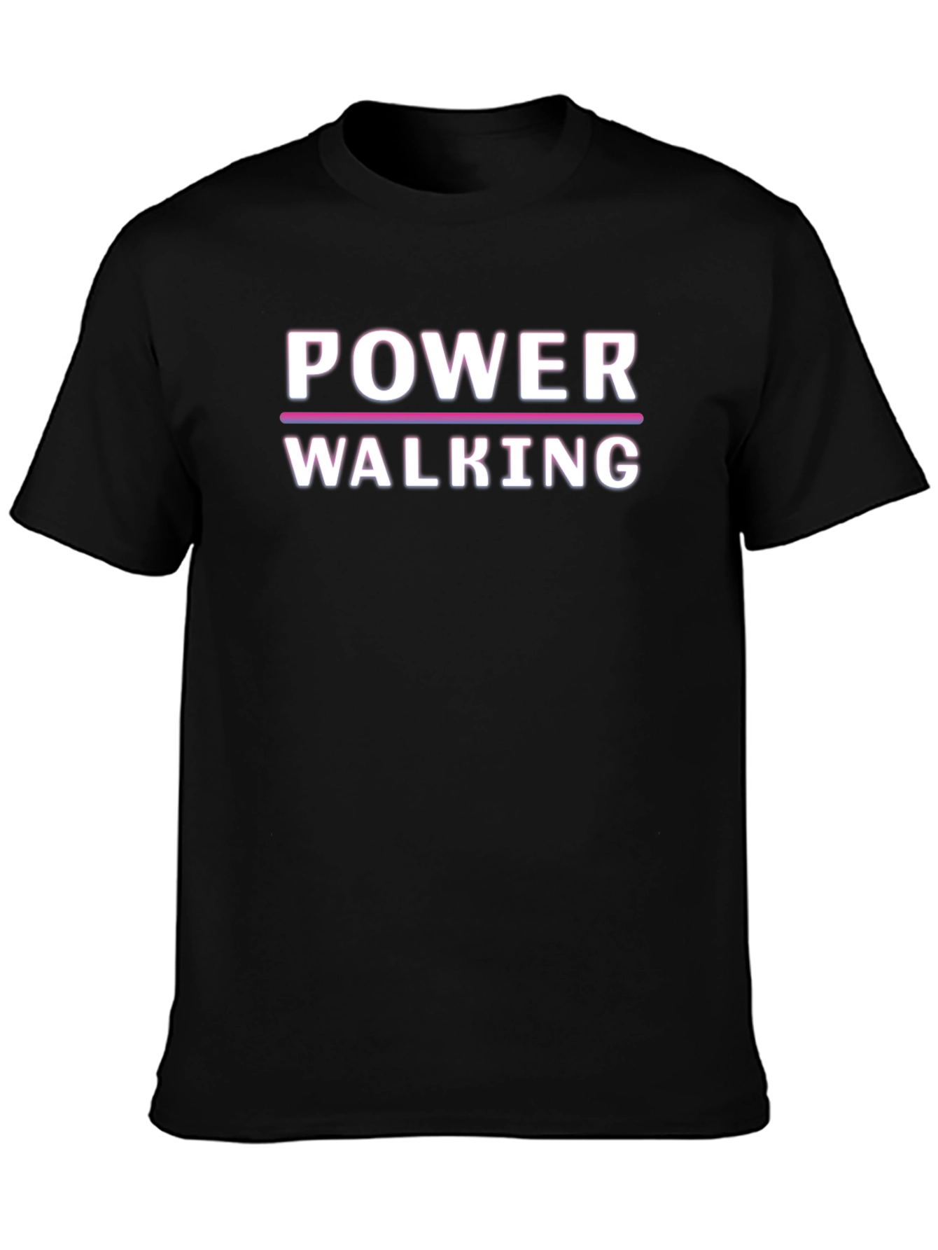 Power Walking Graphic Tee - Black Unisex T-Shirt