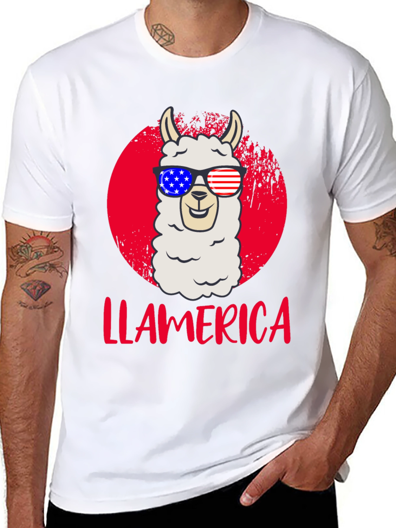 Llamerica Patriotic T-Shirt