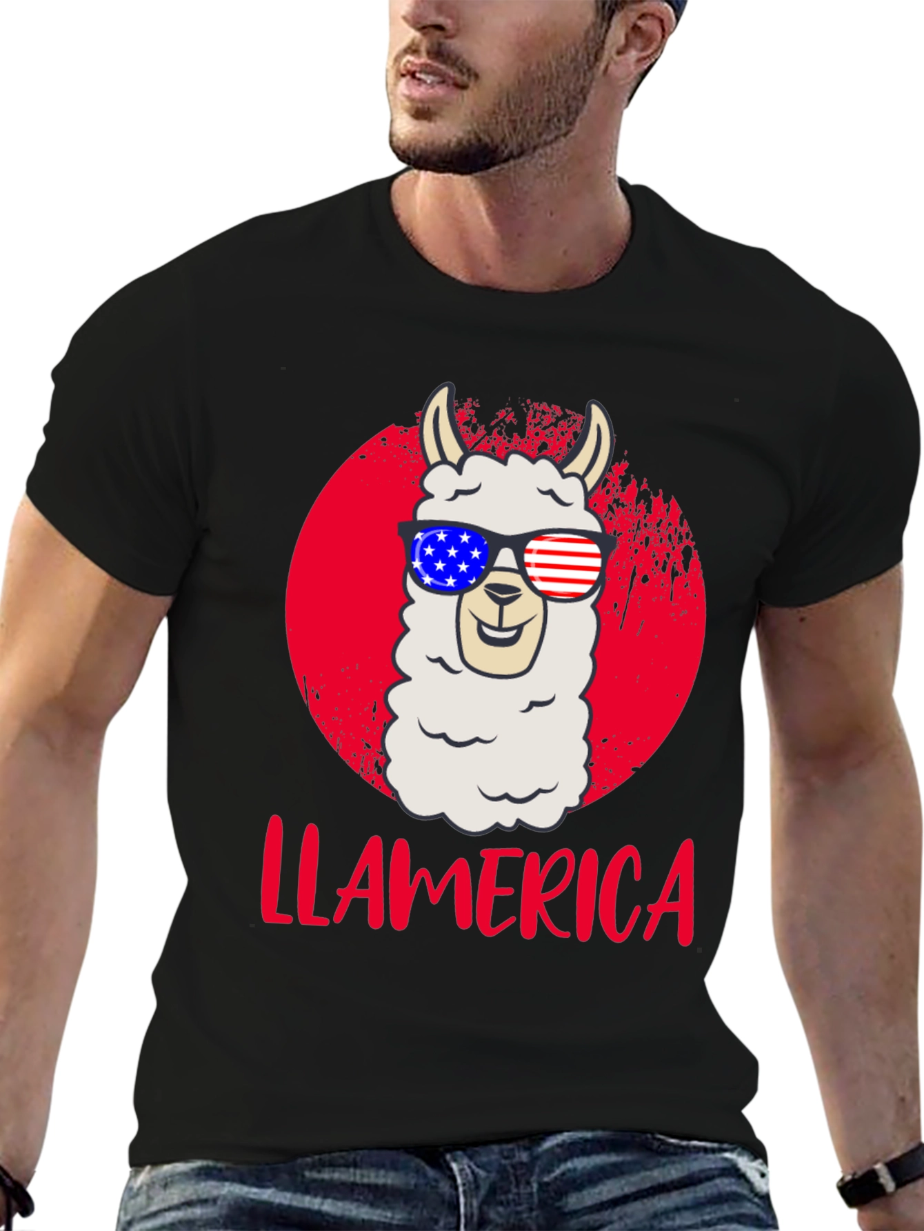 Llamerica Patriotic T-Shirt